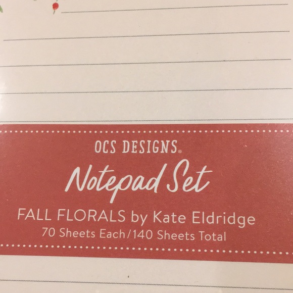 OCS Fall Harvest Pumpkin Floral Market List Notepad Two Pack NWT 140sht 8x4x.75” - Picture 4 of 16